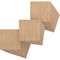 Ekena Millwork 11 3/4W x 11 3/4H x 1/4T Wood Hobby Boards, Hickory, 25PK HBW12X12X250DHI - alternate 1